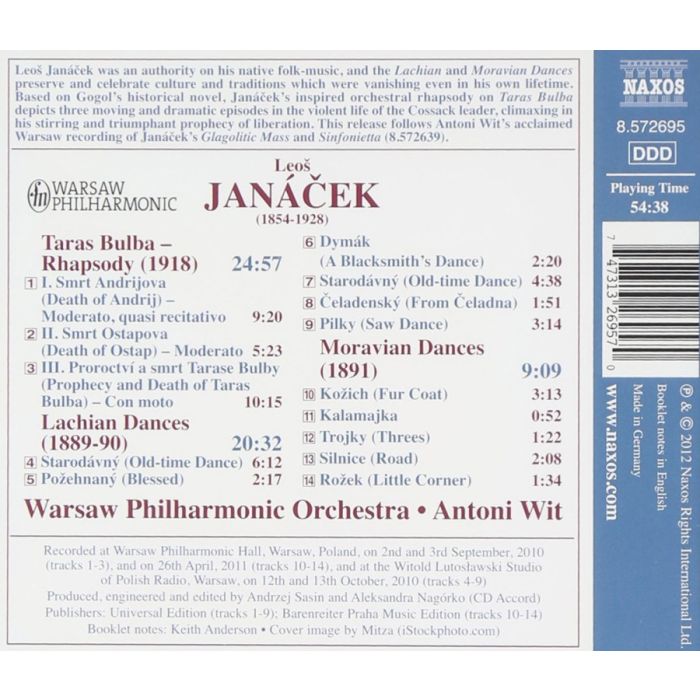 Janacek: Taras Bulba, Lachian Dances, Moravian Dances - slide-1