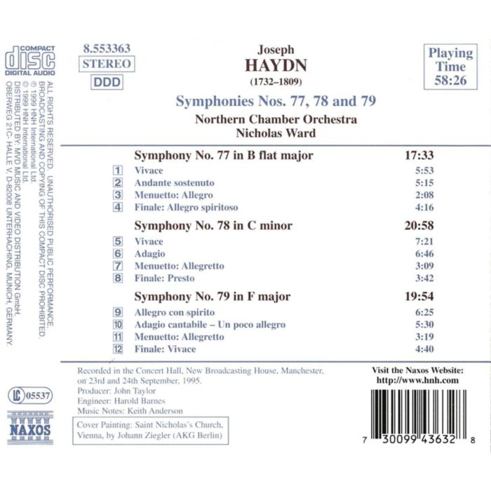 HAYDN: Symphonies nos. 77 & 78 - slide-1