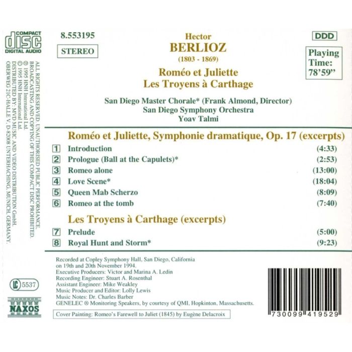 BERLIOZ: Romeo et Juliette, Les Troyens a Carthage - slide-1