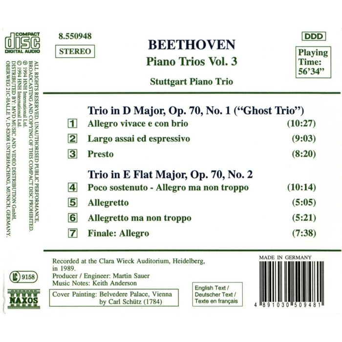 BEETHOVEN: Piano Trios vol. 3 - slide-1