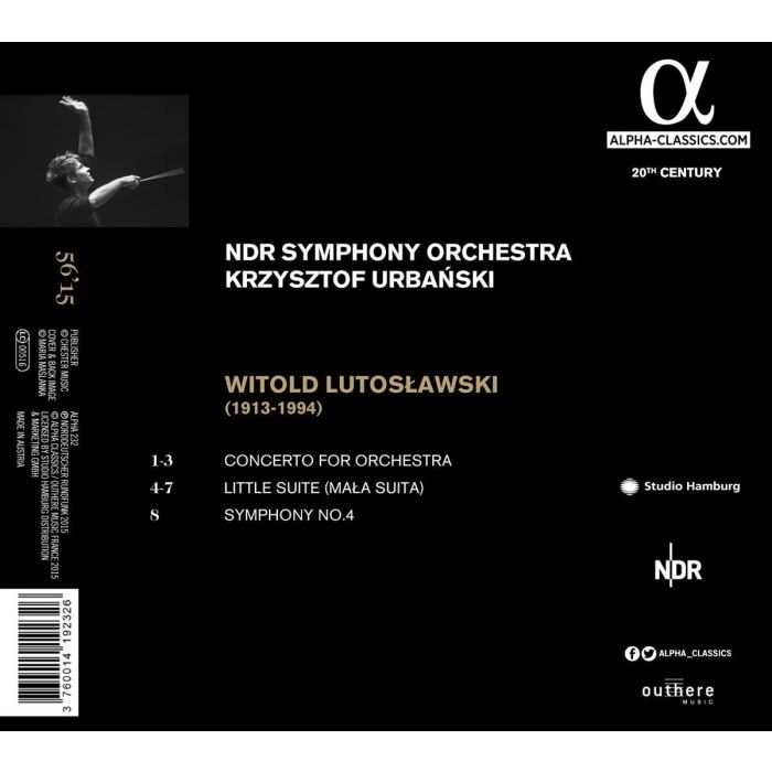 LUTOSŁAWSKI: Orchestral Works - Concerto for Orchestra, Mała suita, Symphony No. 4 - slide-1