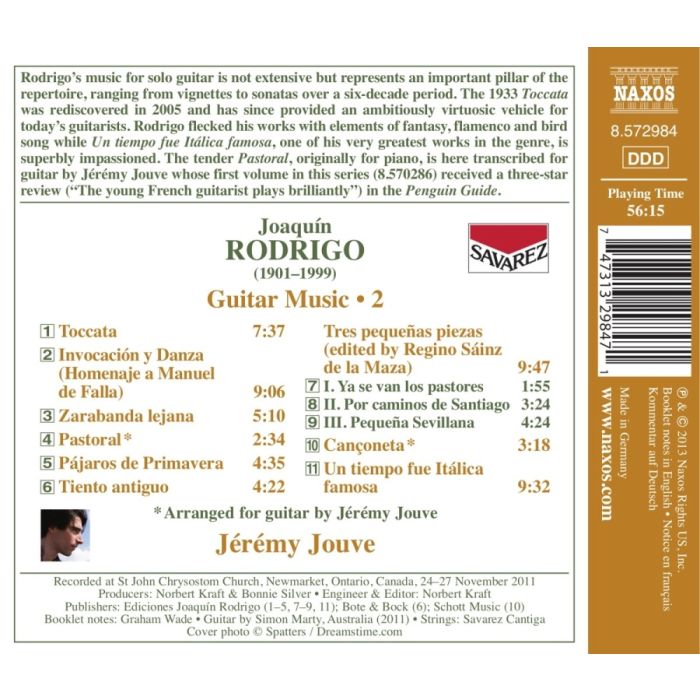 Rodrigo: Guitar Music Vol. 2 - Toccata, Invocación y Danza, Zarabanda - slide-1