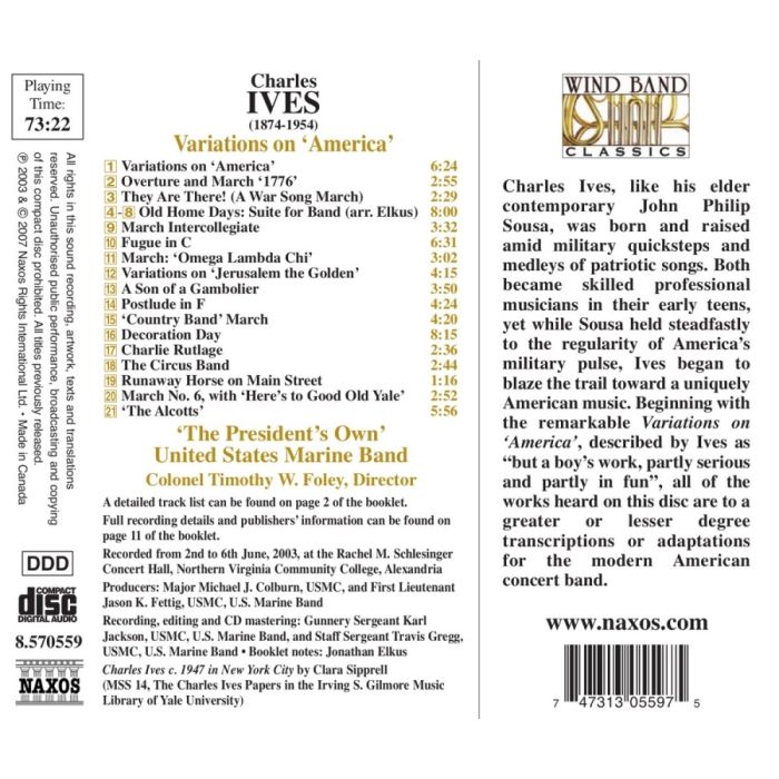 IVES: Variations on America; Old Home Days; The Alcotts - slide-1