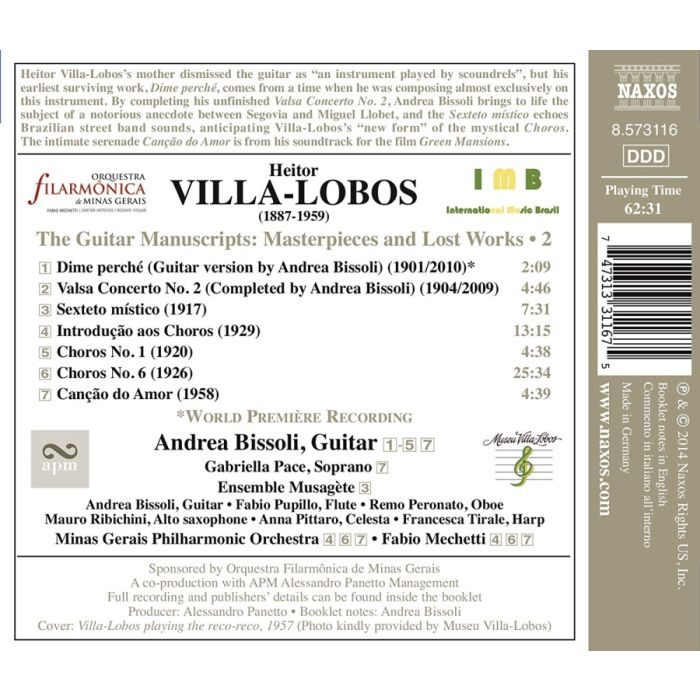 Villa-Lobos: The Guitar Manuscripts Vol. 2 - slide-1