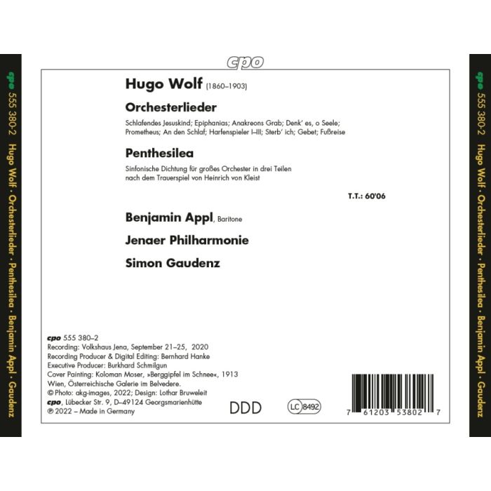 Wolf: Orchesterlieder; Penthesilea - slide-1