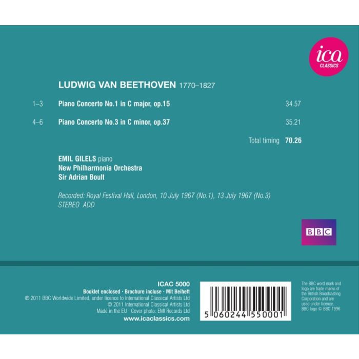 Beethoven: Piano Concertos No. 1 & 3 - slide-1