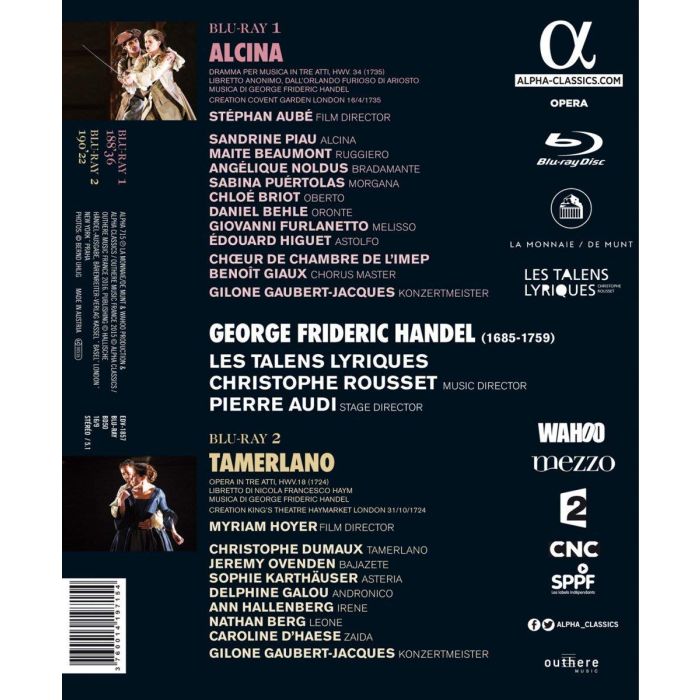 Handel: Alcina, Tamerlano - slide-1