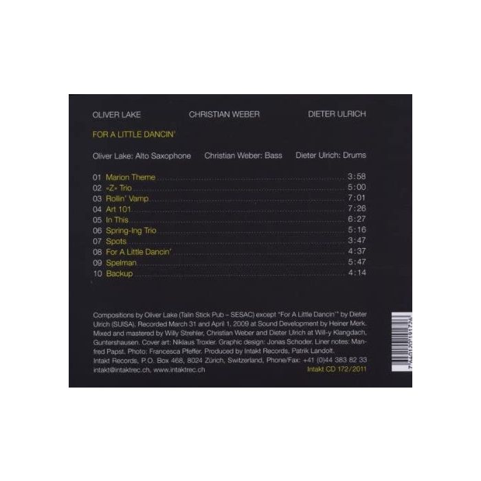Oliver Lake: For A Little Dancin' - slide-1