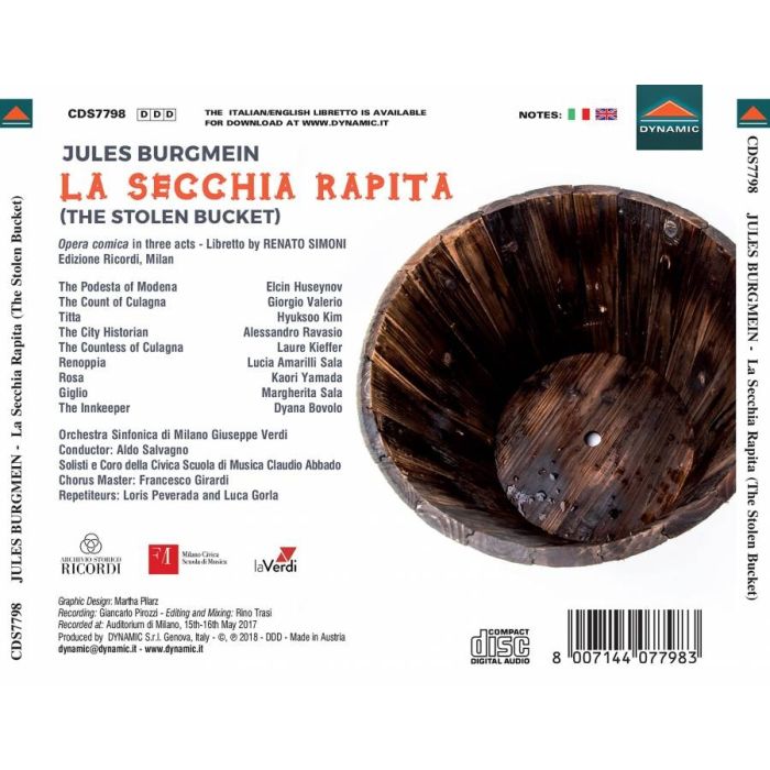 Ricordi: La secchia rapita - opera comica in 3 acts - slide-1