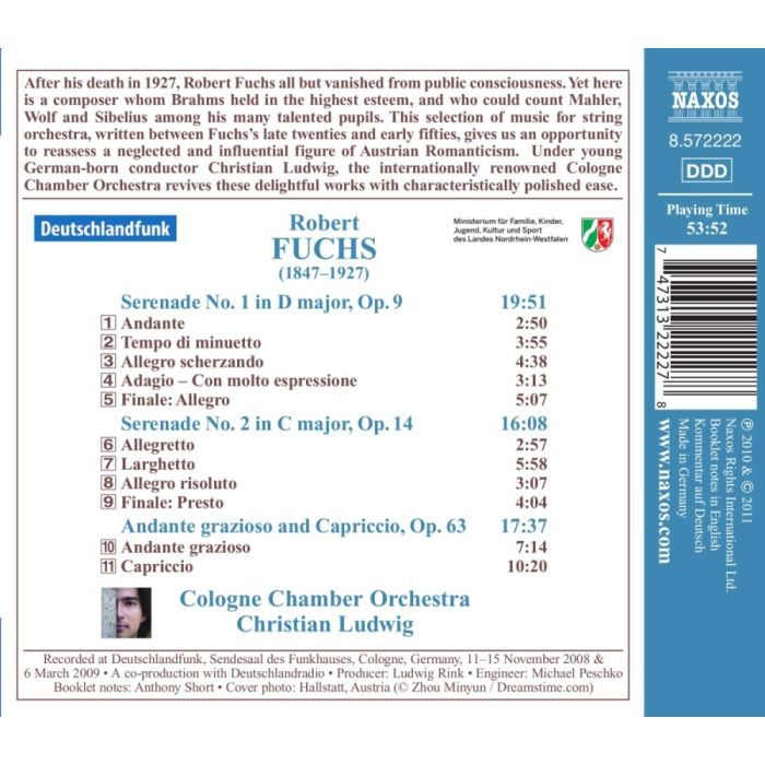 Fuchs: Serenades Nos. 1 & 2, Andante grazioso and Capriccio - slide-1