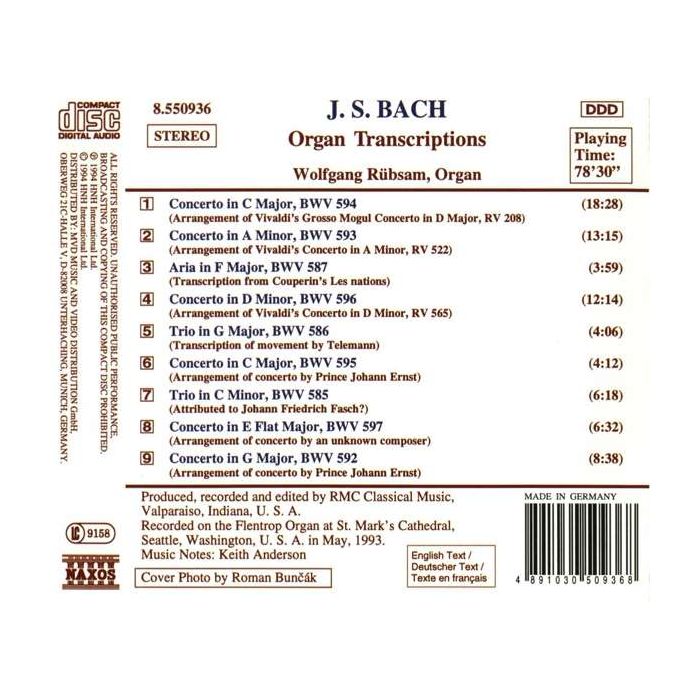 BACH: Organ Transcriptions - slide-1