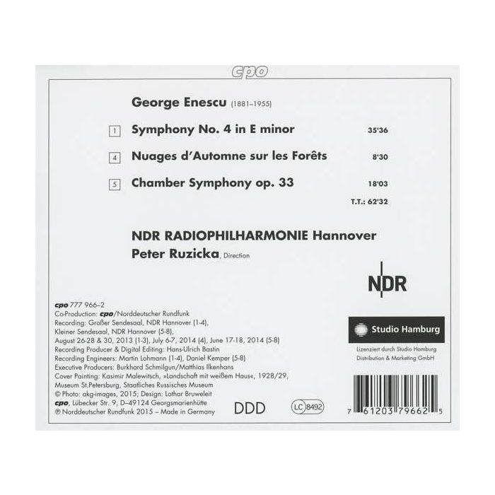Enescu: Symphony No. 4; Chamber Symphony; Nuages d’Automne - slide-1