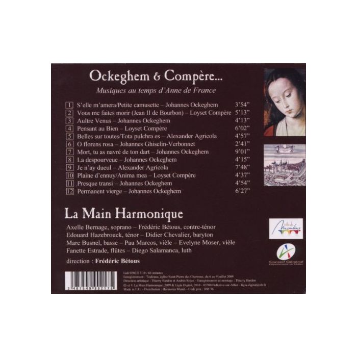Ockeghem & Compere - Musique au temps d'Anne of France (XV i XVI wiek) - slide-1