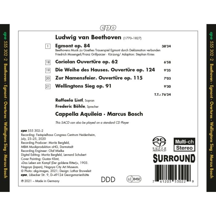 Beethoven: Egmont; Wellingtons Sieg; 3 Overtures - slide-1