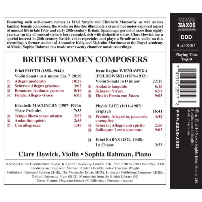 British Women Composers: E. SMYTH / E. MACONCHY / POLDOWSKI / TATE / BARNS - slide-1