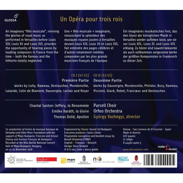Un Opéra pour trois rois - Music by Lully; Rameau; Gluck; ... - slide-1