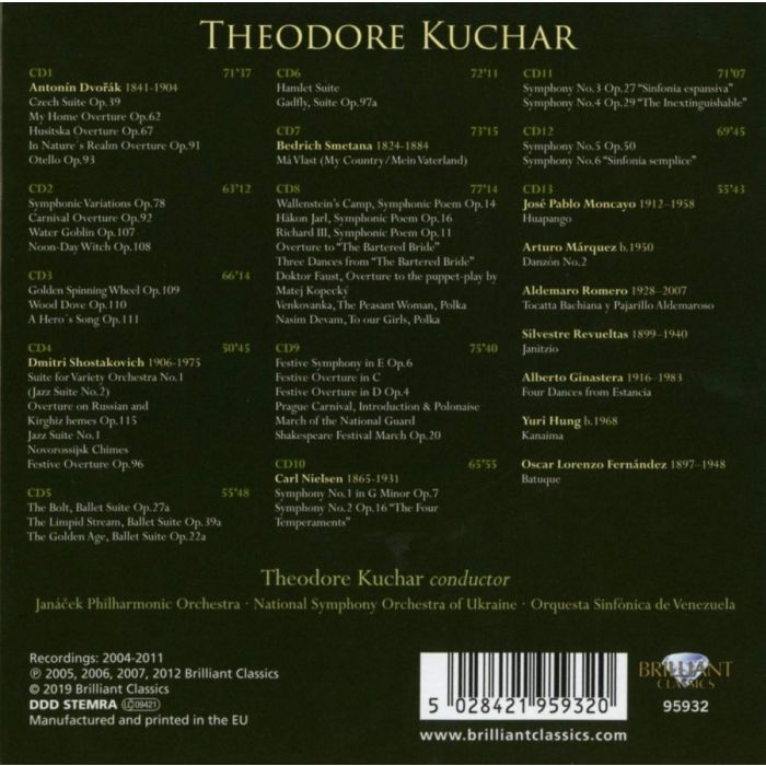 Theodore Kuchar: Dvorák, Shostakovich, Smetana, Nielsen - slide-1