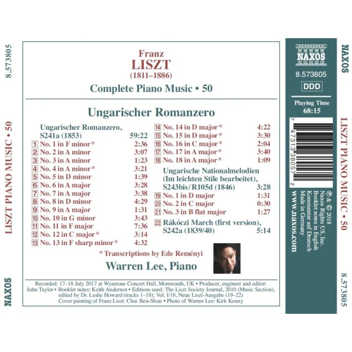Liszt: Complete Piano Music Vol. 50 - Ungarischer Romanzero - slide-1
