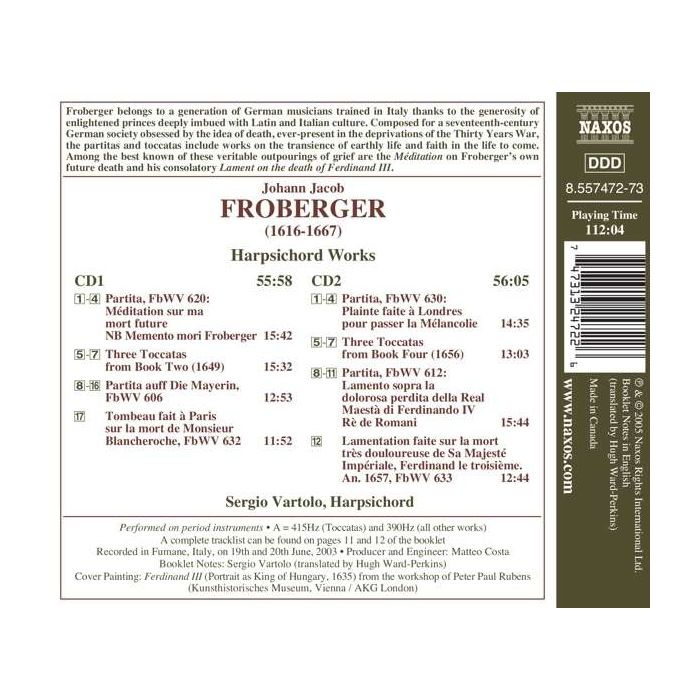 FROBERGER: Toccatas and Partitas - slide-1