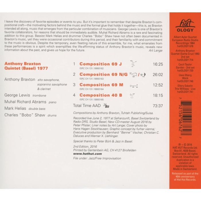 Anthony Braxton Quintet (Basel) 1977 - slide-1