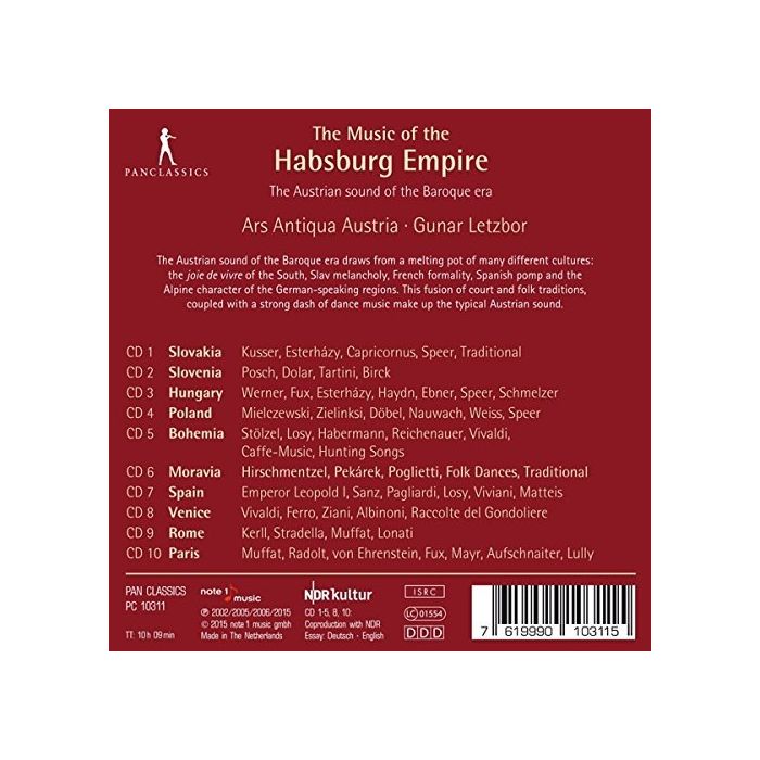 The Music of the Habsburg Empire – Esterházy, Fux, Vivaldi, Haydn, Mielczewski, Tartini … - slide-1