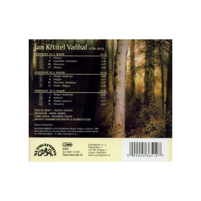 Vaňhal: Symphonies - slide-1