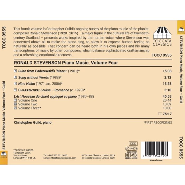 Stevenson: Piano Music Vol. 4 - slide-1