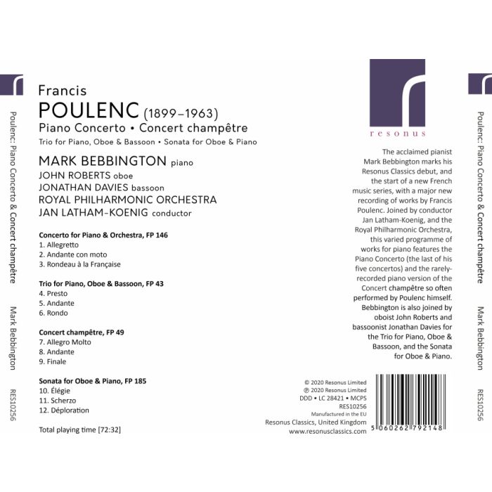 Poulenc: Piano Concerto; Concert champêtre - slide-1