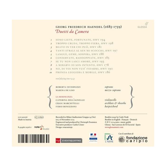 Handel: Duetti da Camera - slide-1