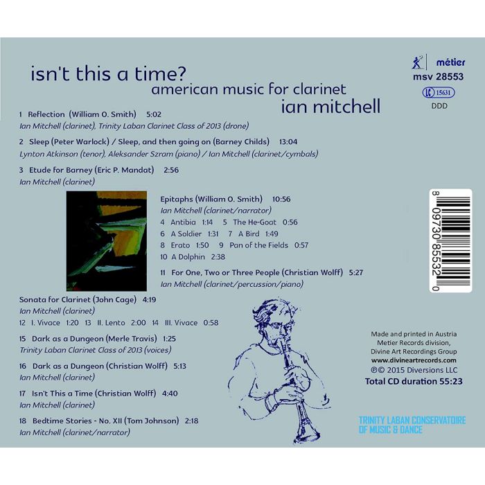 Isn´t this a time? - American Music for Clarinet: Cage Wolff … - slide-1