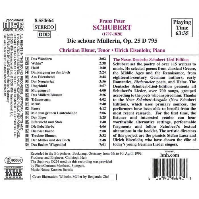 SCHUBERT: Die Schone Mullerin - slide-1