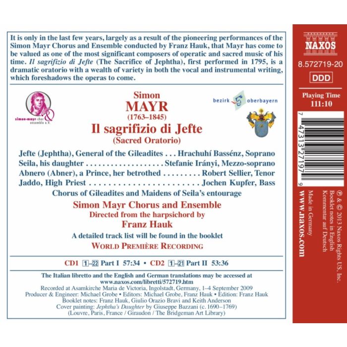 Mayr: Il sagrifizio di Jefte (Sacred Oratorio) - slide-1