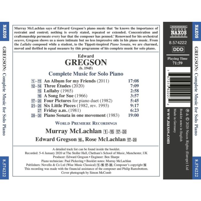 Gregson: Music for Solo Piano - slide-1