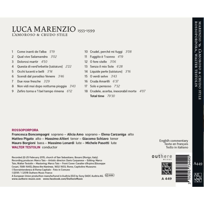 Marenzio: L’amoroso & crudo stile - slide-1