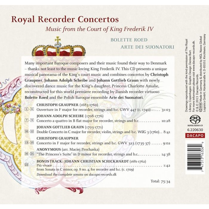 Royal Recorder Concertos: Graupner, Graun, Scheibe - slide-1