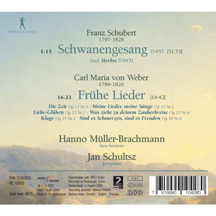 Schubert: Schwanengesang; Weber: Frühe Lieder - slide-1
