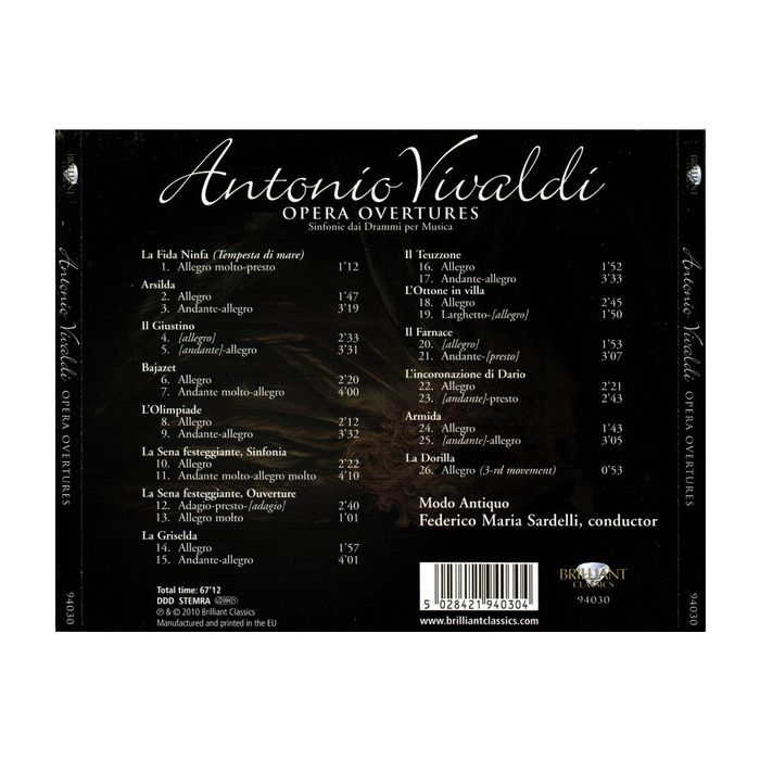 VIVALDI: Opera Overtures - slide-1