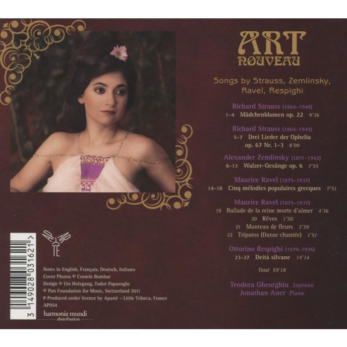 Art Nouveau: Songs by Strauss, Zemlinsky, Ravel, Respighi - slide-1