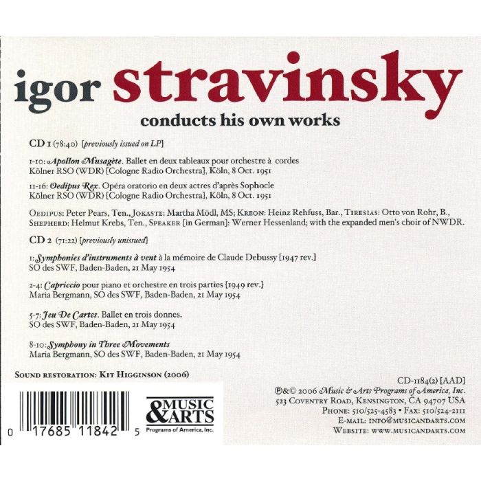 Stravinsky conducts Stravinsky - slide-1