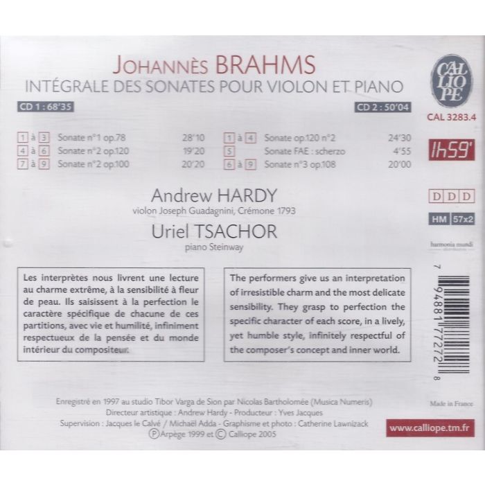 Brahms: Sonates pour violon - slide-1