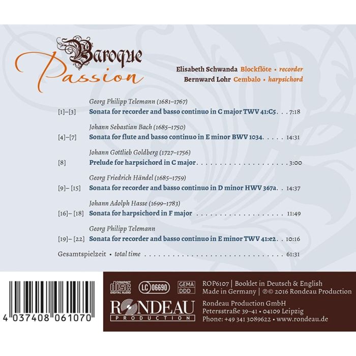 Baroque Passion - Bach; Handel; Telemann; Hasse; Goldberg - slide-1