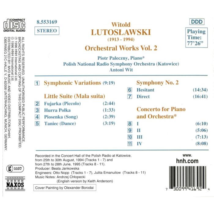 Lutosławski: Symphony No. 2 / Little Suite / Symphonic Variations / Piano Concerto - slide-1