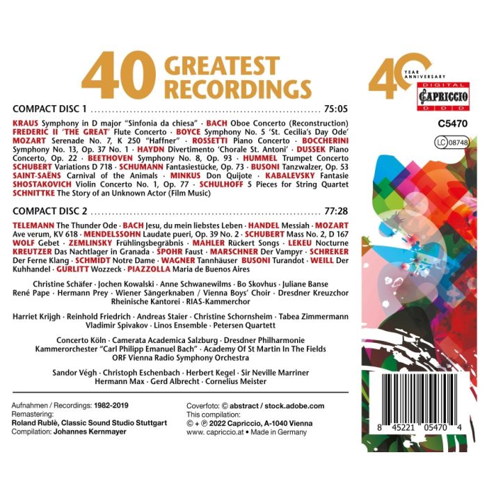 40 YEAR ANNIVERSARY - 40 GREATEST RECORDINGS - slide-1