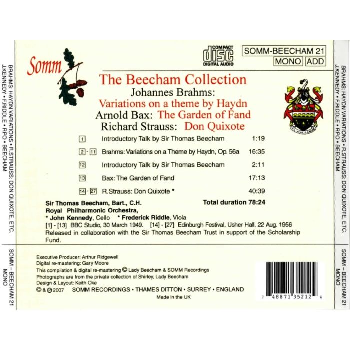 The Beecham Collection: Beecham, Brahms, Bax & Richard Strauss - slide-1