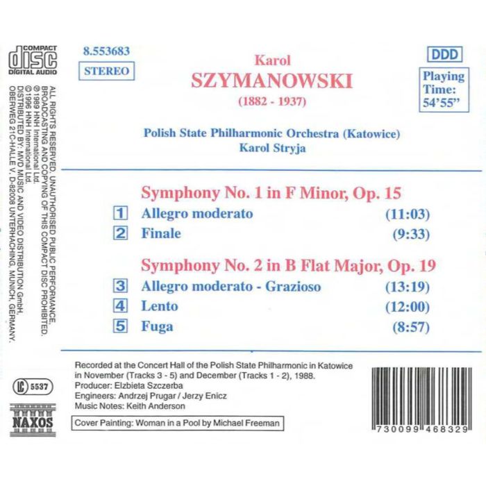 SZYMANOWSKI: Symphonies 1  & 2 - slide-1