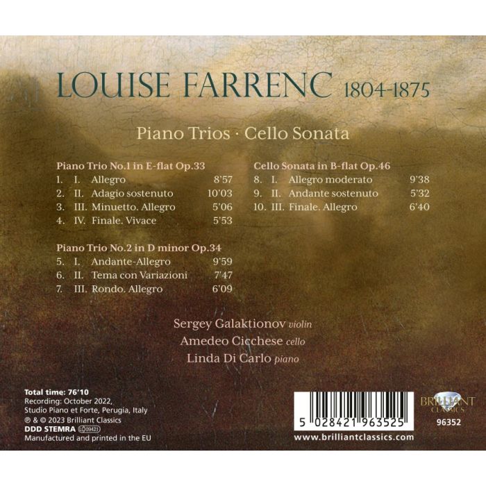 Farrenc: Piano Trios; Cello Sonata - slide-1