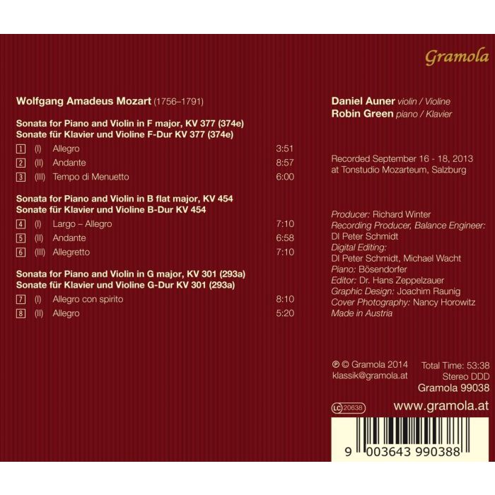 Mozart: Sonatas for Piano and Violin - slide-1