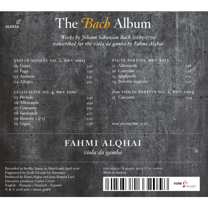 The Bach Album - Violin Sonata No. 2 Cello Suite No. 4 Flute Partita - slide-1