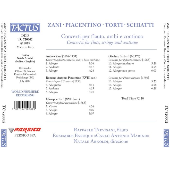 Concertos for flute, strings and continuo - slide-1