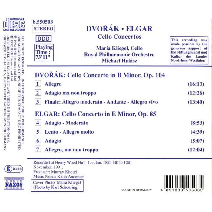 DVORAK / ELGAR: Cello Concertos - slide-1